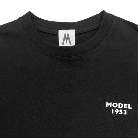 M53. MODEL1953ワンポイントロゴTシャツ　ブラック
