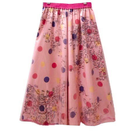 THOMAS MAGPIE Nishitetsu PRINT×Tulle pink