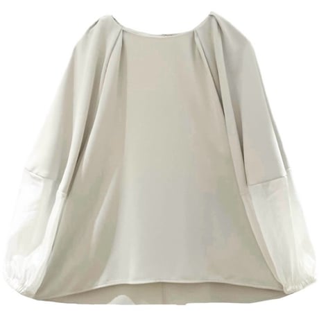 NUS タックデザインボリュームブラウス　ivory
