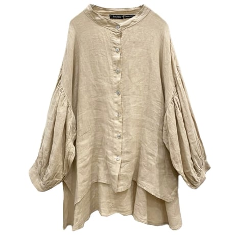 Kris Ana(クリスアナ)リネンオーバーサイズシャツ beige