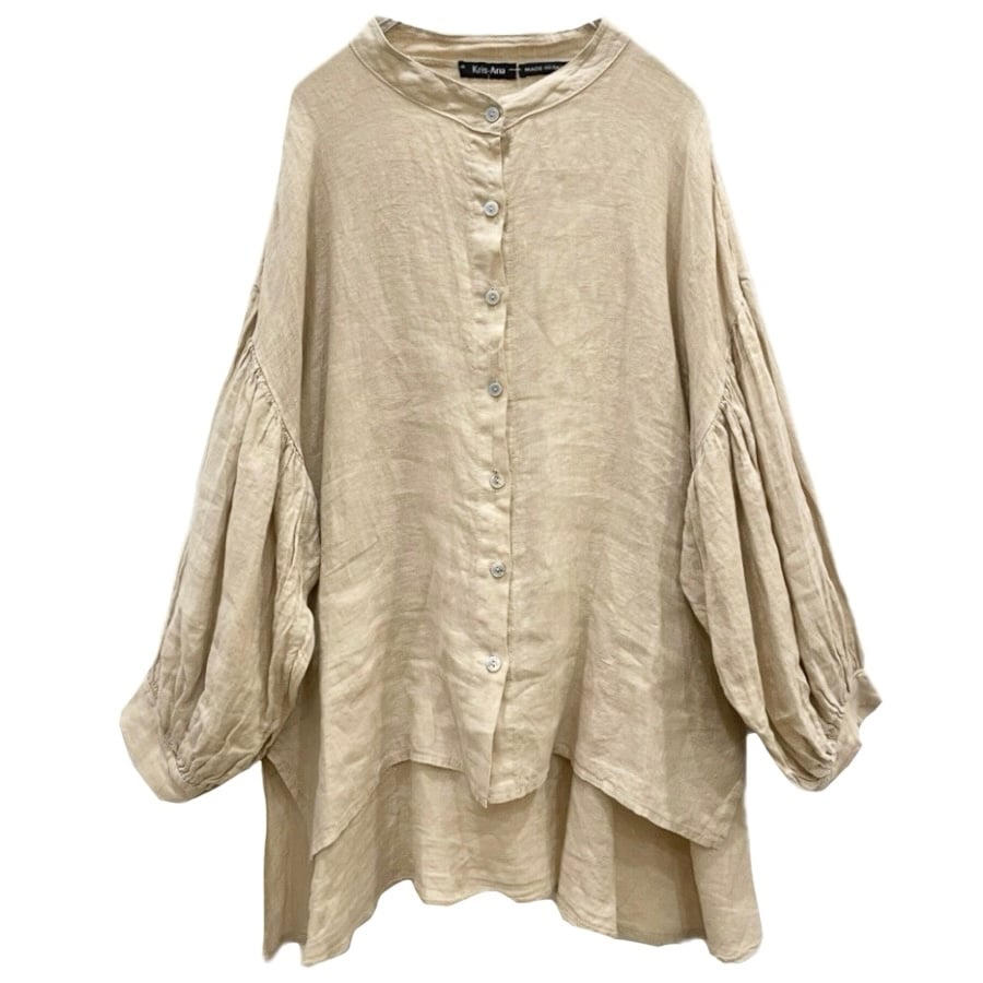 美品✨アクリス AKRIS バージンウール オーバーシャツ ベージュ 羽織