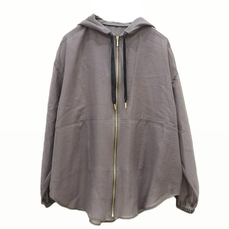 STELLA CIFFON ファインスパンオーガンザブルゾン  gray