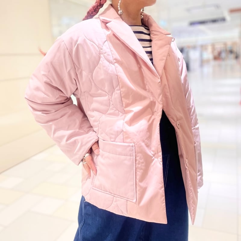 THOMAS MAGPIE ナイロンタフタリバーシブルジャケット ピンク | grasol