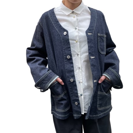 vent blanc+   10.5oz DENIM COVERALLS