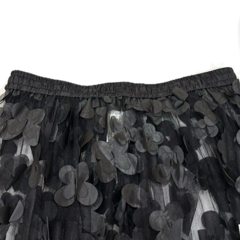 新品未使用☆トーマスマグパイフレアスカート 黒 チュールプリント CATEGORY SKIRT | geep