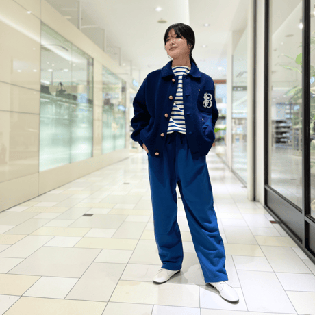 TIGRE BROCANTE 裏毛クルタパンツ　ネイビーブルー