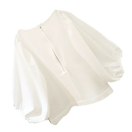 LIROMA パフスリーブブラウス　White