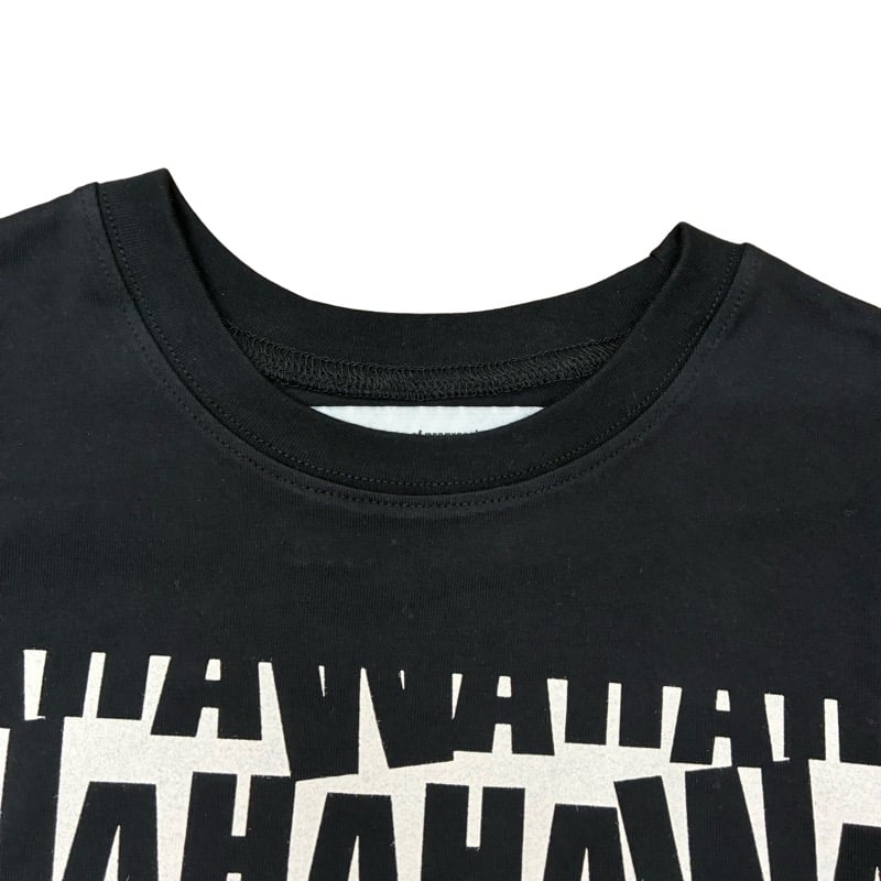 【新品・未使用】RISLEY ロゴプリントロンT 新品 リズレー RISLEY ロゴ フリンジ ロングTシャツ ブラック