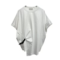 SEVEN SENSE サイドベルトデザインTシャツ-  ホワイト