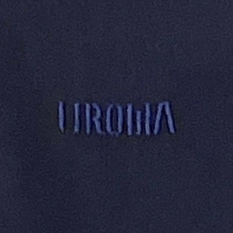 LIROMA ロゴ刺繍シャツ　ネイビー