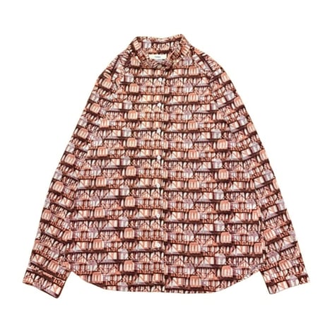 Parkes 花と動物プリント 長袖シャツ CATEGORY Parkes (パークス