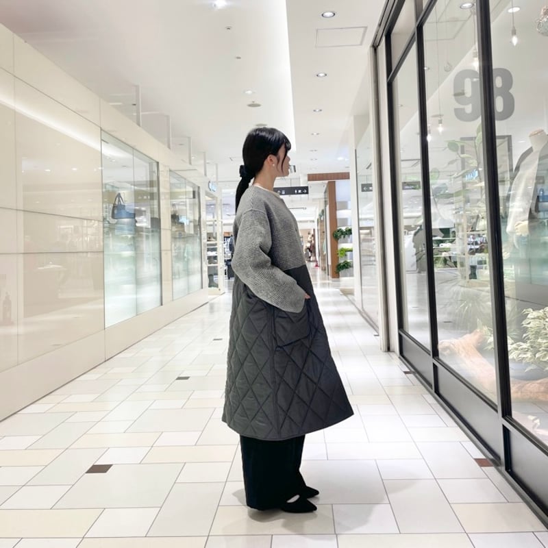 QTUME リバーシブル切り替えキルティングコート | grasol Nagasaki Stores