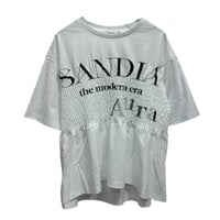EimeeLaw   ロゴプリントシャーリングTシャツ- オフホワイト