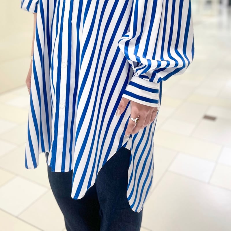 M53. ストライプビッグシャツ | grasol Nagasaki Stores