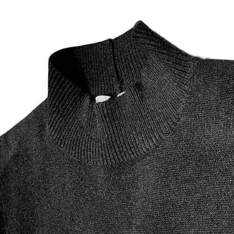 THOMAS MAGPIE ステッチハイネックニット　ブラック