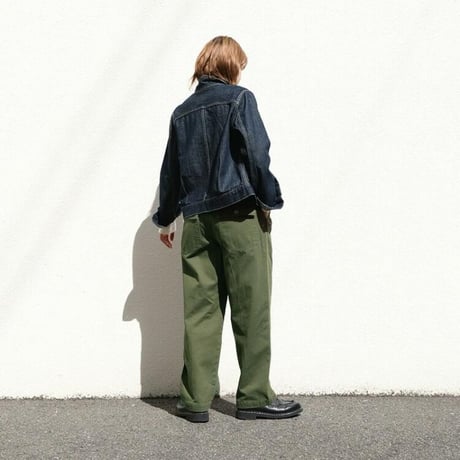 vent blanc+  12ozDENIM MONTMARTRE JACET-インディゴ