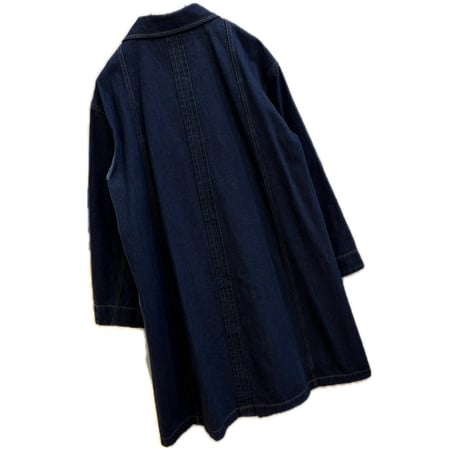 THOMAS MAGPIE デニムロングコート　navy