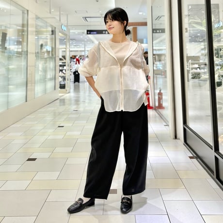 STELLA CIFFON ファインスパンオーガンザブルゾン　ivory