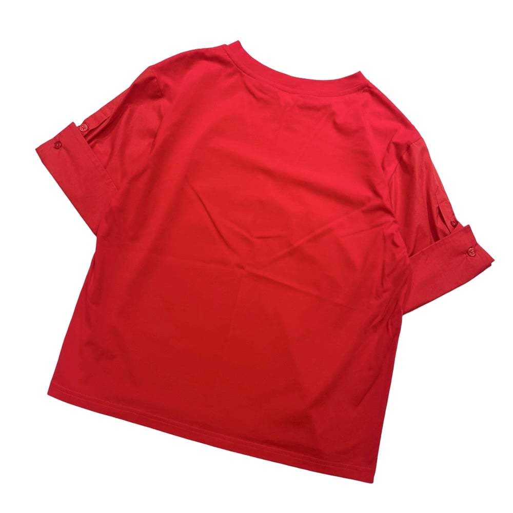 ちる様・DOS DIOSAS配色Ｔ DOS DIOSAS シャツ袖Tシャツ -レッド | grasol Na