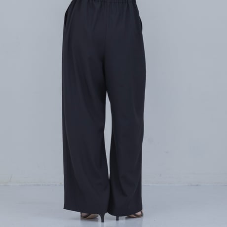 EimeeLaw      レースフリルベスト×パンツセットアップ         -ブラック