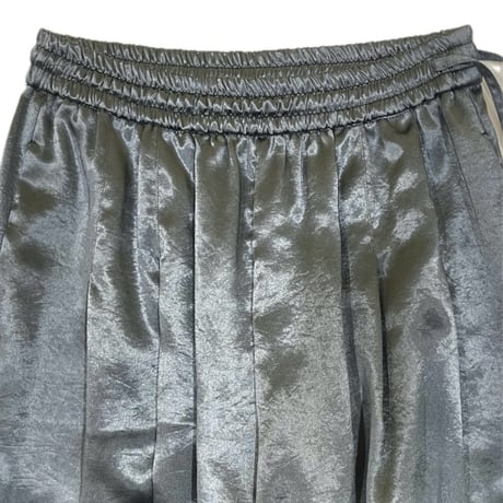 LIROMA アセテートロングワイドパンツ