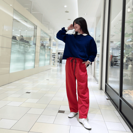 TIGRE BROCANTE 裏毛クルタパンツ　ダークオレンジ