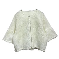 NUS UZUMAKIチュールジップアップブルゾン  -   オフホワイト