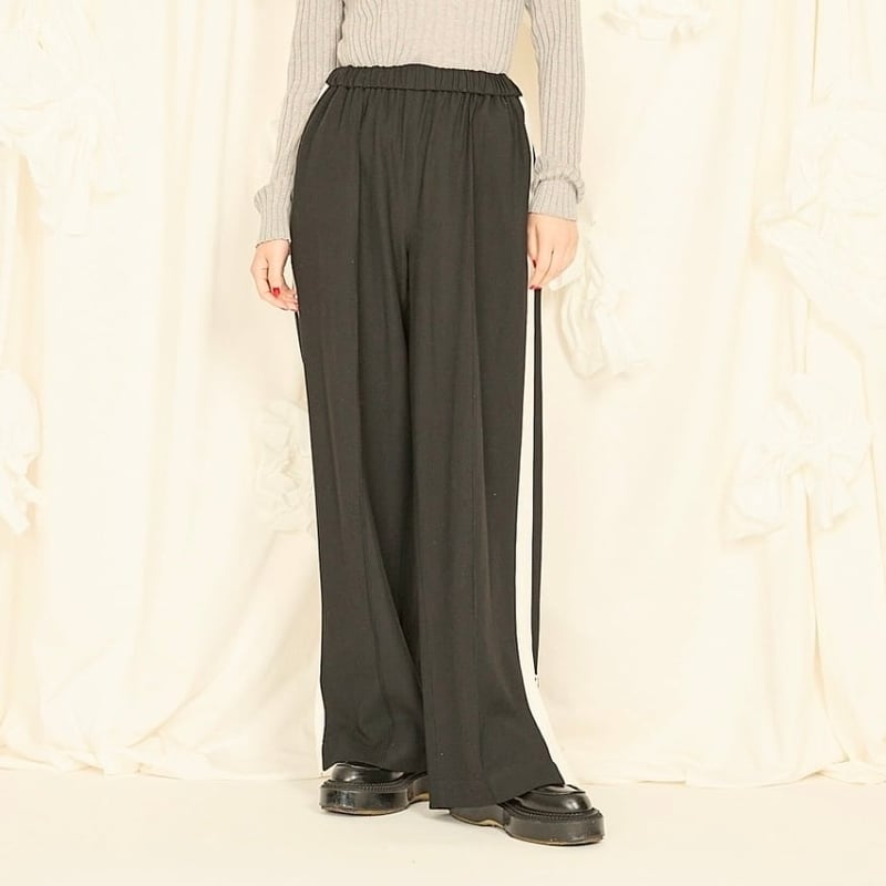 THOMAS MAGPIE ラインパンツ -ブラック | grasol Na