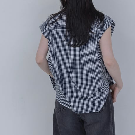 EimeeLaw       ランダムリボンタックスリーブブラウス       -チェック
