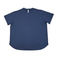 Dignite collier 裾切替 Tシャツ - ネイビー