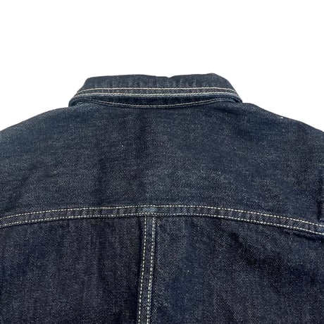 vent blanc+  12ozDENIM MONTMARTRE JACET-インディゴ
