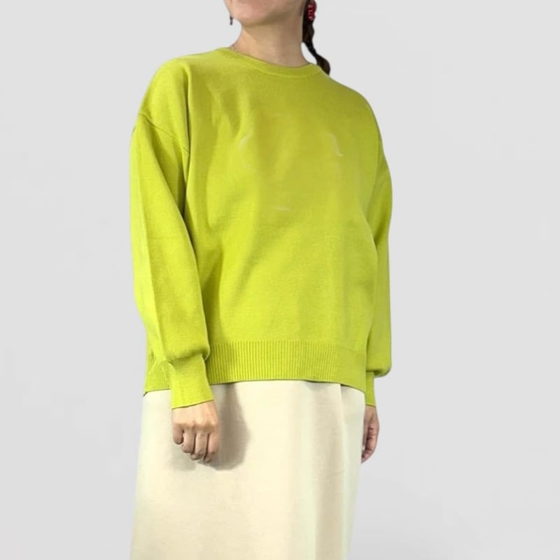 QTUME スウェットライクベーシックプルオーバー - グリーン | grasol