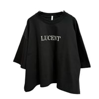 Dignite collier ロゴワイドミニTシャツ -    ブラック