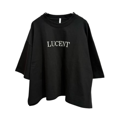 Dignite collier ロゴワイドミニTシャツ -    ブラック