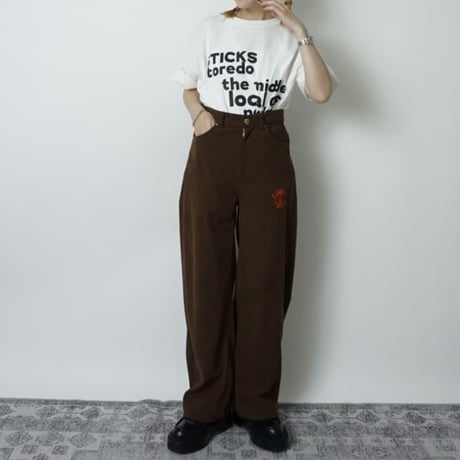 THOMAS MAGPIE  ビッグTシャツ -ホワイト