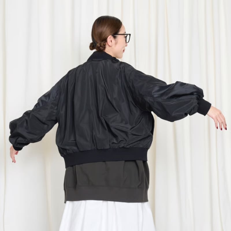 THOMASMAGPIE フリルブルゾン -ブラック | grasol Nagasak