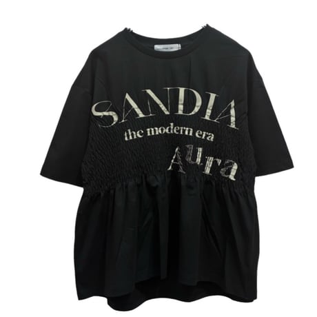 EimeeLaw   ロゴプリントシャーリングTシャツ- ブラック