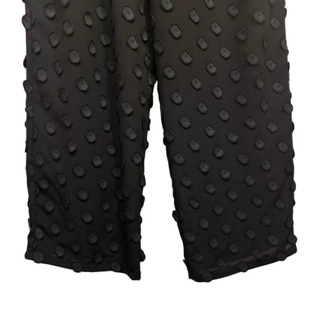 kittle ドットシフォンパンツ- ブラック