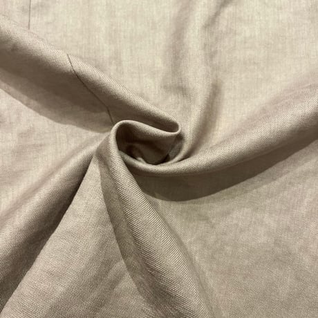 ma couleur     杢調ツイルタンブラーオーバーサイズブラウス       -ダークベージュ