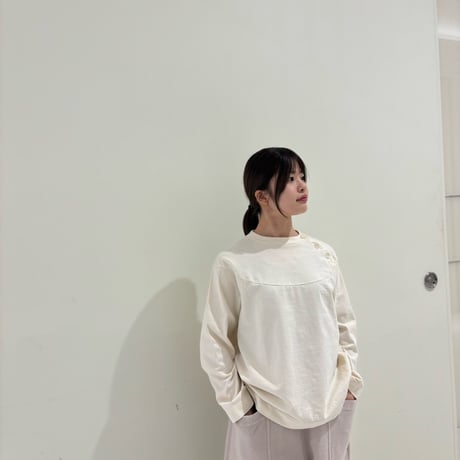 TIGREBROCANTE フェザー天竺ラウンドスウィッチラグランT　ナチュラル