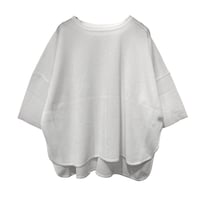 ATELIER SIX   16Gサラッとかのこ半袖ニット    -ホワイト