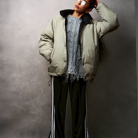 予約販売【M53.】  BLOCK LAYER DOWN JACKET 8月末〜9月入荷販売予定