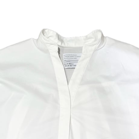 PASSIONE(パシオーネ) スキッパーロングブラウス　White