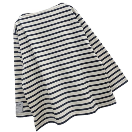 THOMAS MAGPIE ボーダーTシャツ-white×black