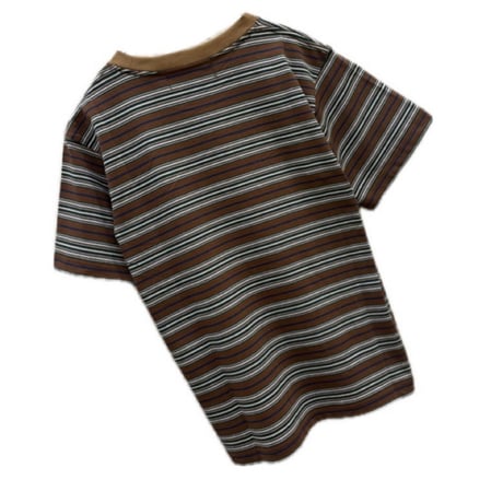 THOMAS MAGPIE マルチボーダーTシャツ