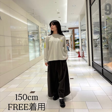 TIGRE BROCANTE Number８ベニスビーチ長袖T ホワイトグレー