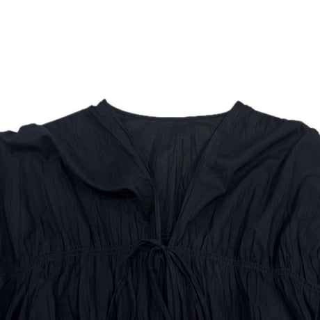 cafune | シフォンカーディガン | 【Black】