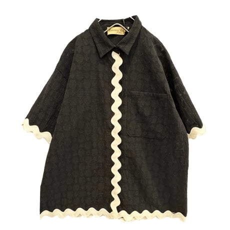 THOMAS MAGPIE ウェーブシャツ Black