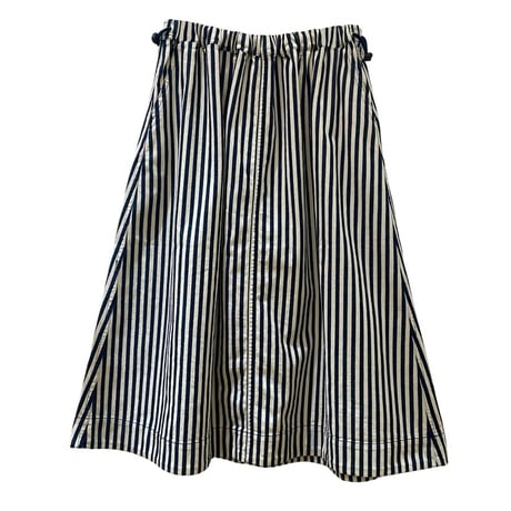 TIGRE BROCANTE 10ozデニム ドリズラーギャザースカート-インディゴヒッコリー
