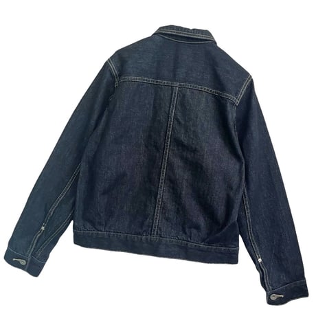 vent blanc+  12ozDENIM MONTMARTRE JACET-インディゴ